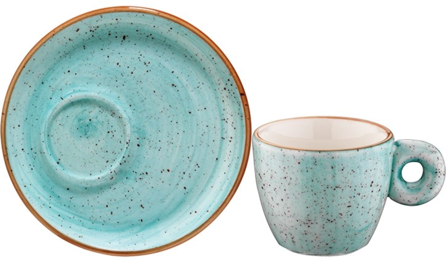 Tasse et soucoupe expresso Aura Aqua Banquet