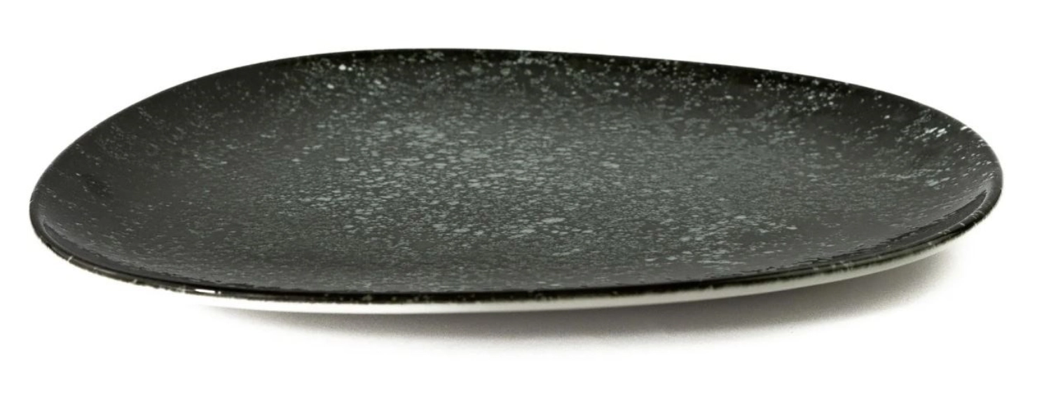 Assiette plate Cosmos Black Vago D24cm