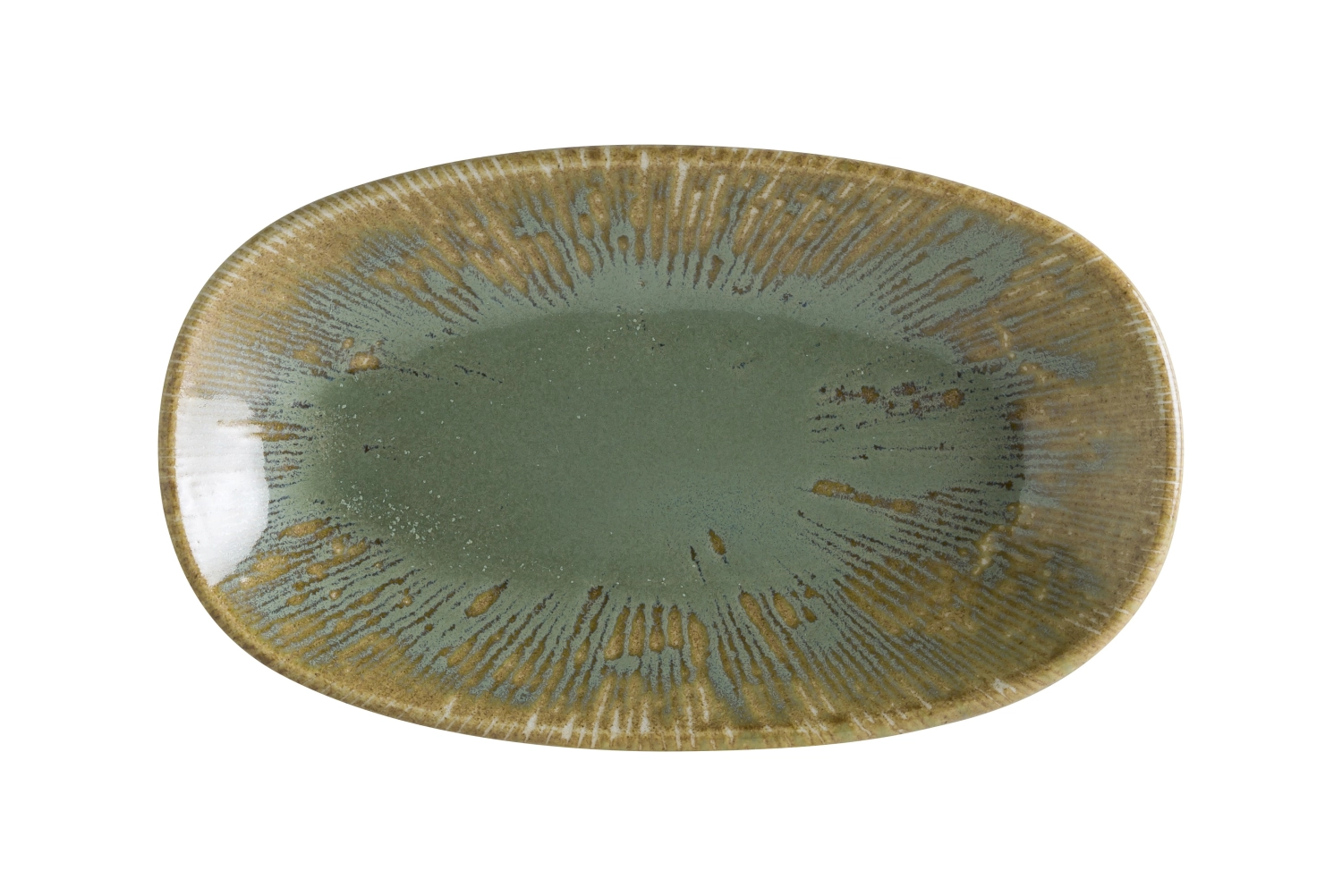 Assiette Sage Snell Gourmet ovale 24x14cm