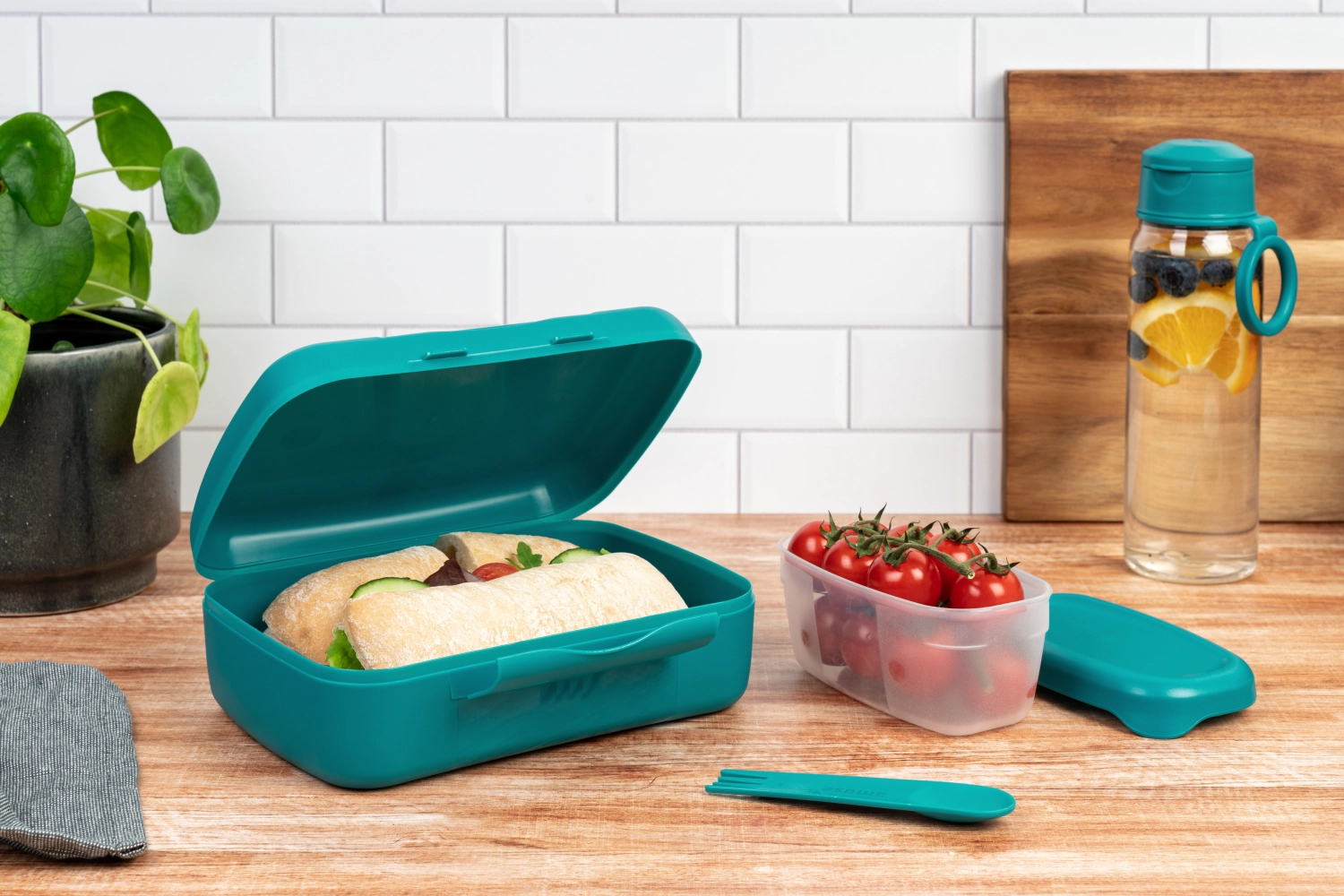 Amuse basic saladier brunch cuillère 210x156x71mm vert foncé