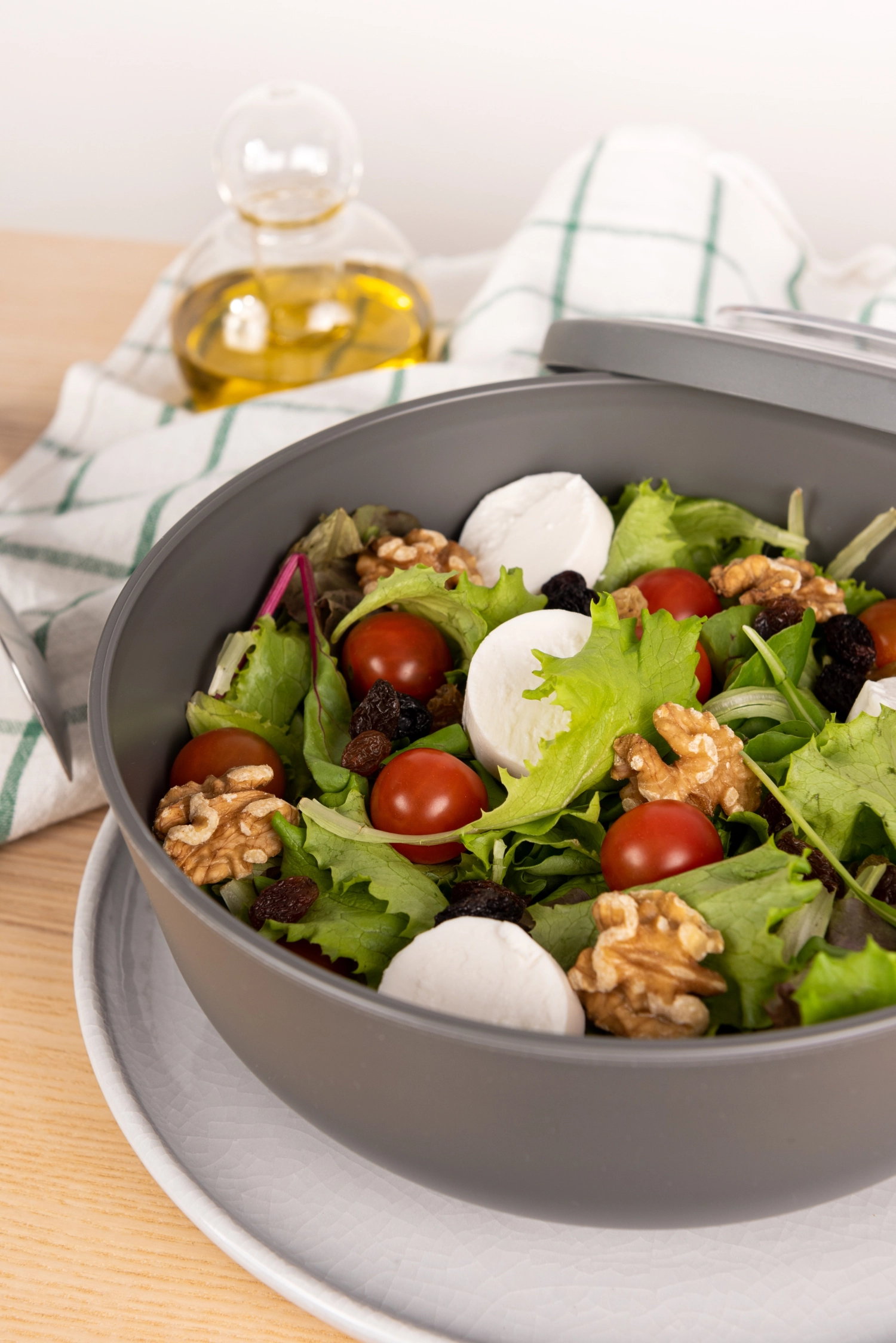 Amuse life plat à dîner 2000ml ø216x106mm gris