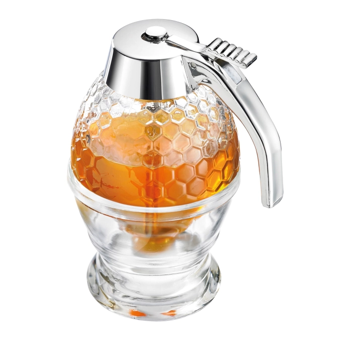 Distributeur de miel avec dessous de verre