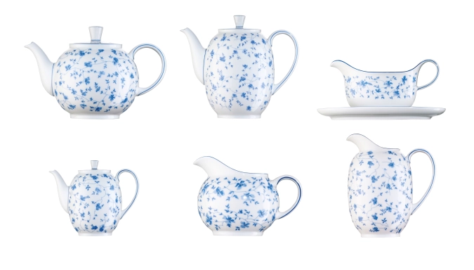 Form 1382 Blaublüten Teekanne