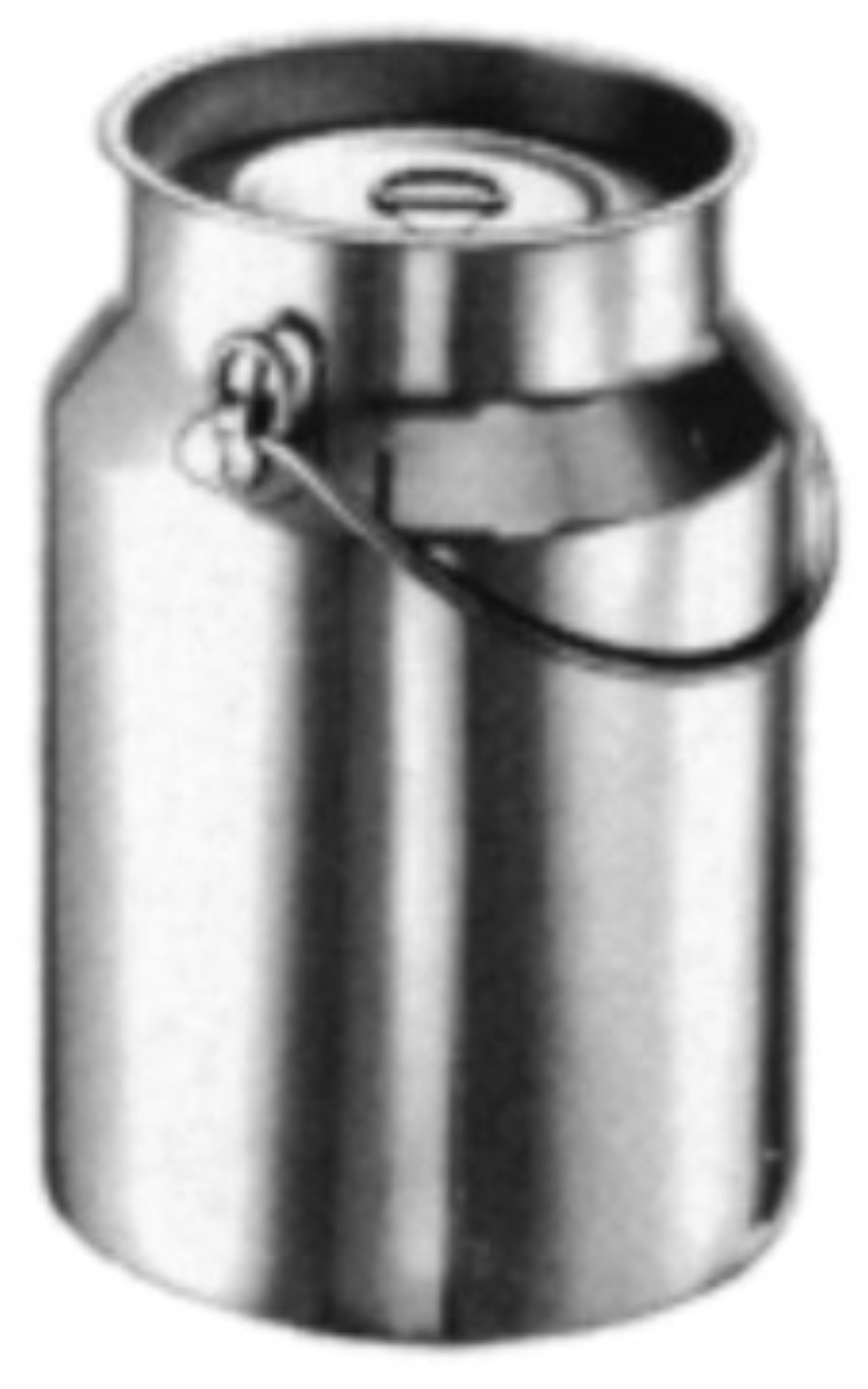 Pot à lait sans fond 5 lt avec couvercle