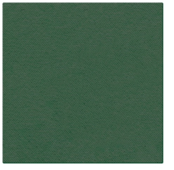 Serviettes Dinner 50x couleur unie vert foncé, 40x40cm