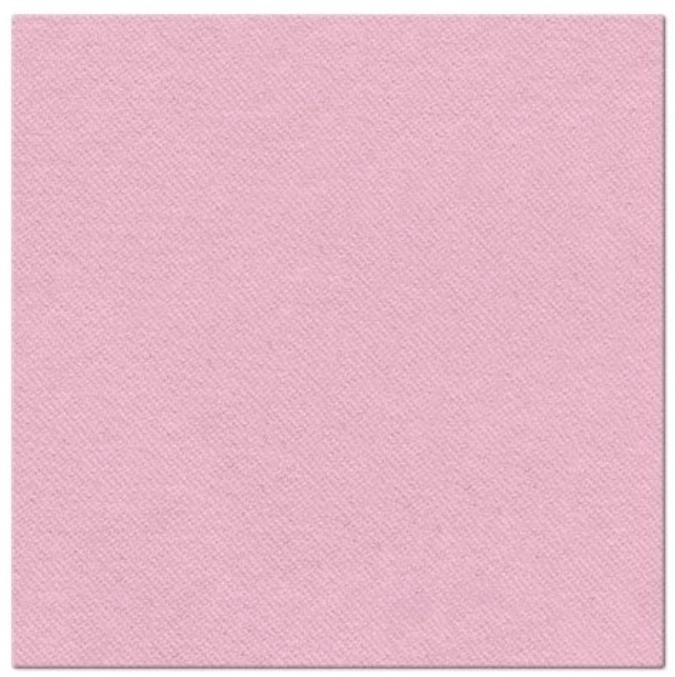 Servietten Dinner 50x Monocolor light rosa, 40x40cm