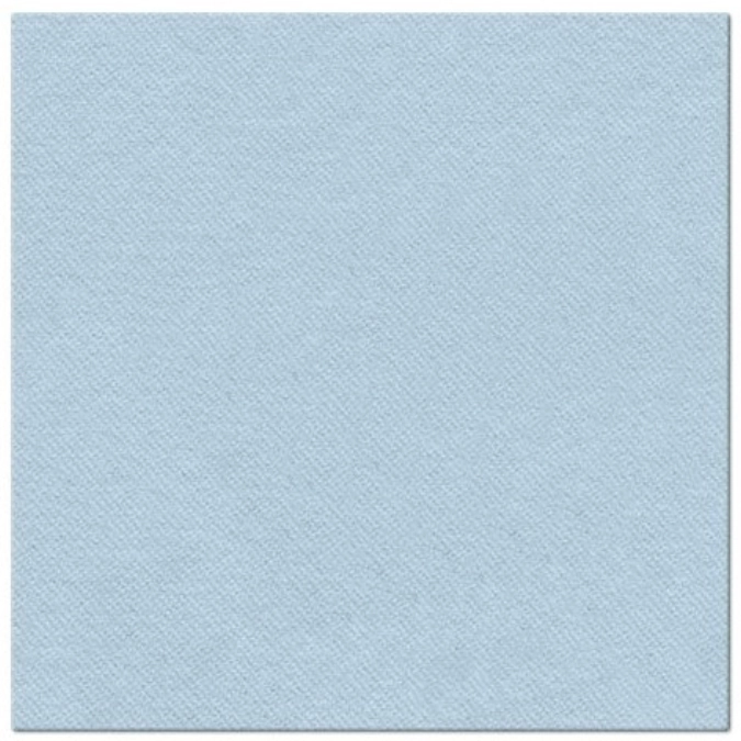 Servietten Dinner 50x Monocolor light blue, 40x40cm