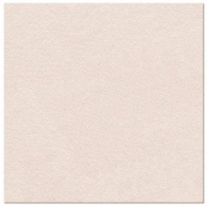 Servietten Dinner 50x Monocolor beige, 40x40cm