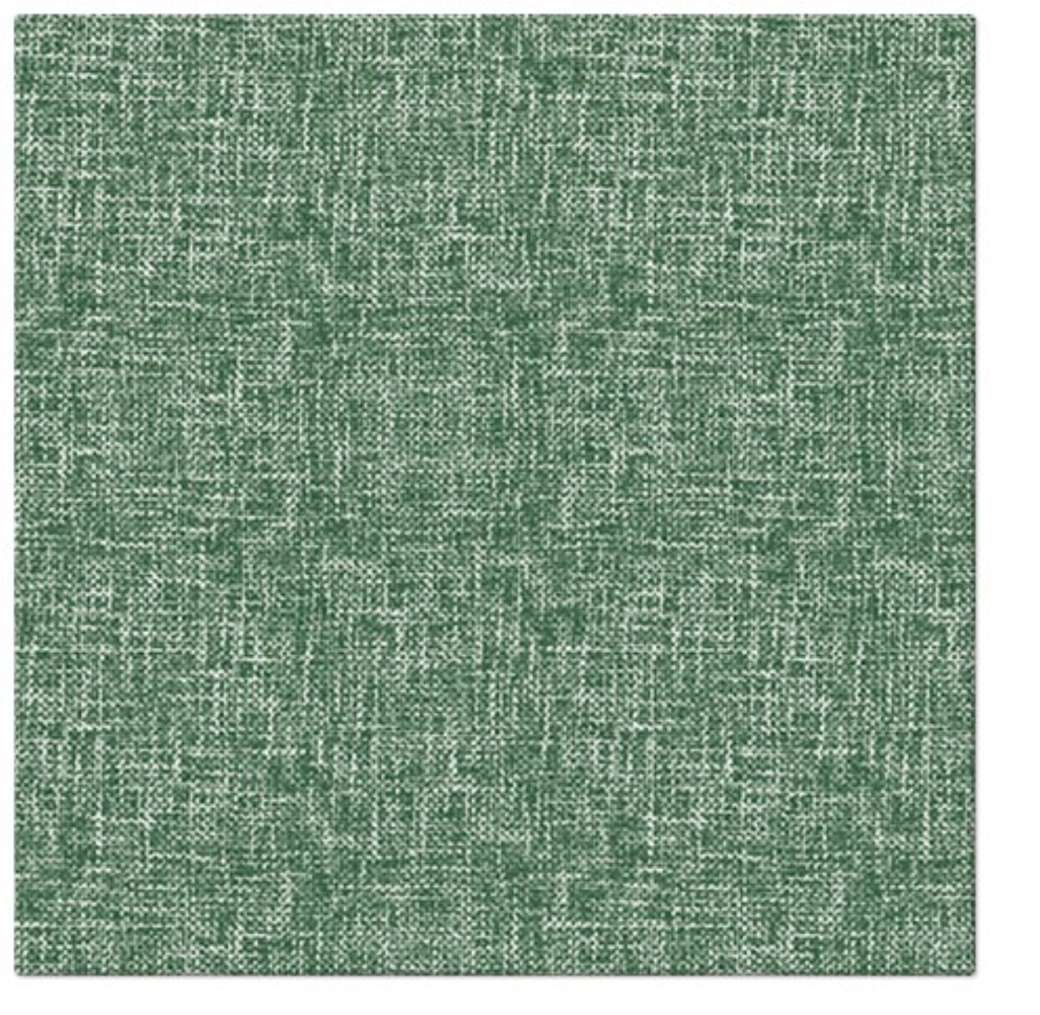 Serviettes Dinner 50x Linen Structure vert, 40x40cm