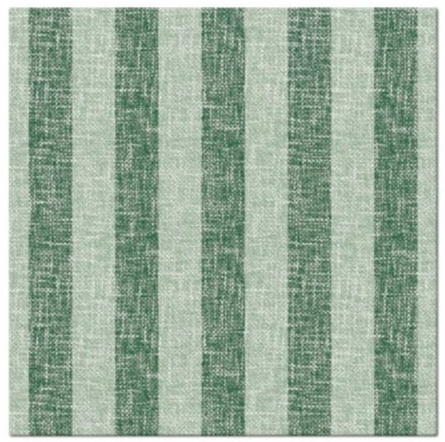Servietten Dinner 50x Linen Stripes green, 40x40cm
