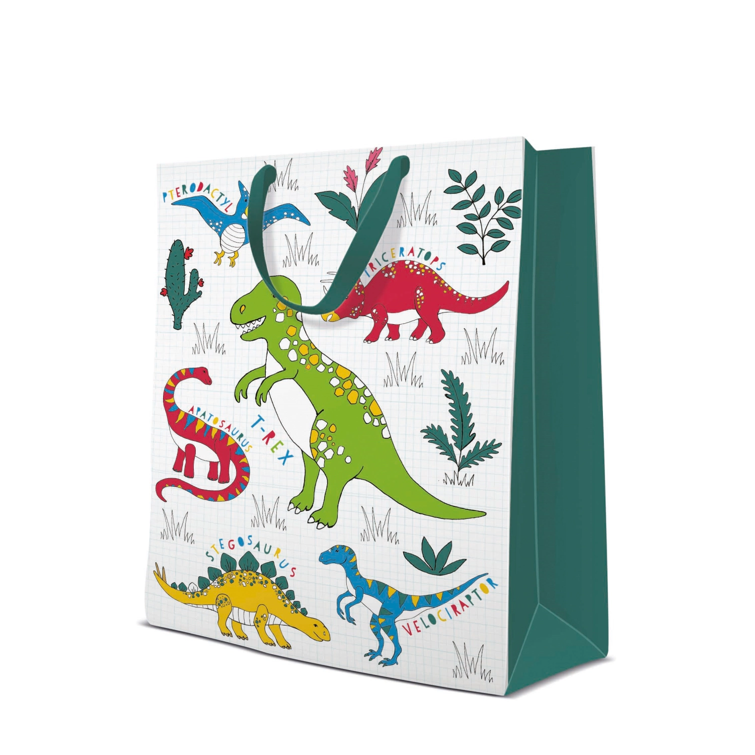 Sac cadeau Dinosaure 30x41x12cm