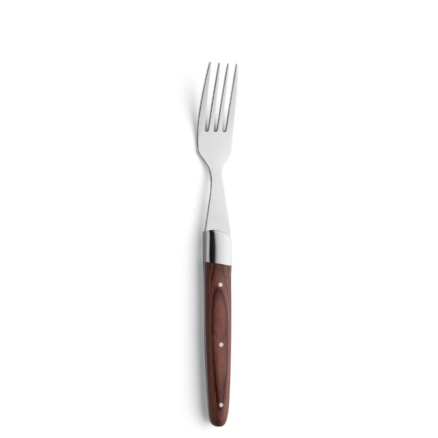 Royal fourchette de steak 13/0, poignée en bois de pakka