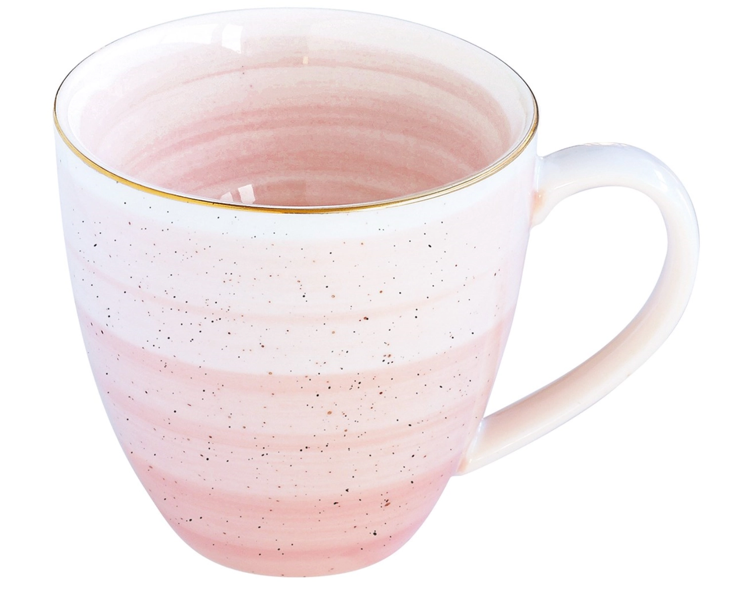 Artesanal tasse en porcelaine, rose, 320ml