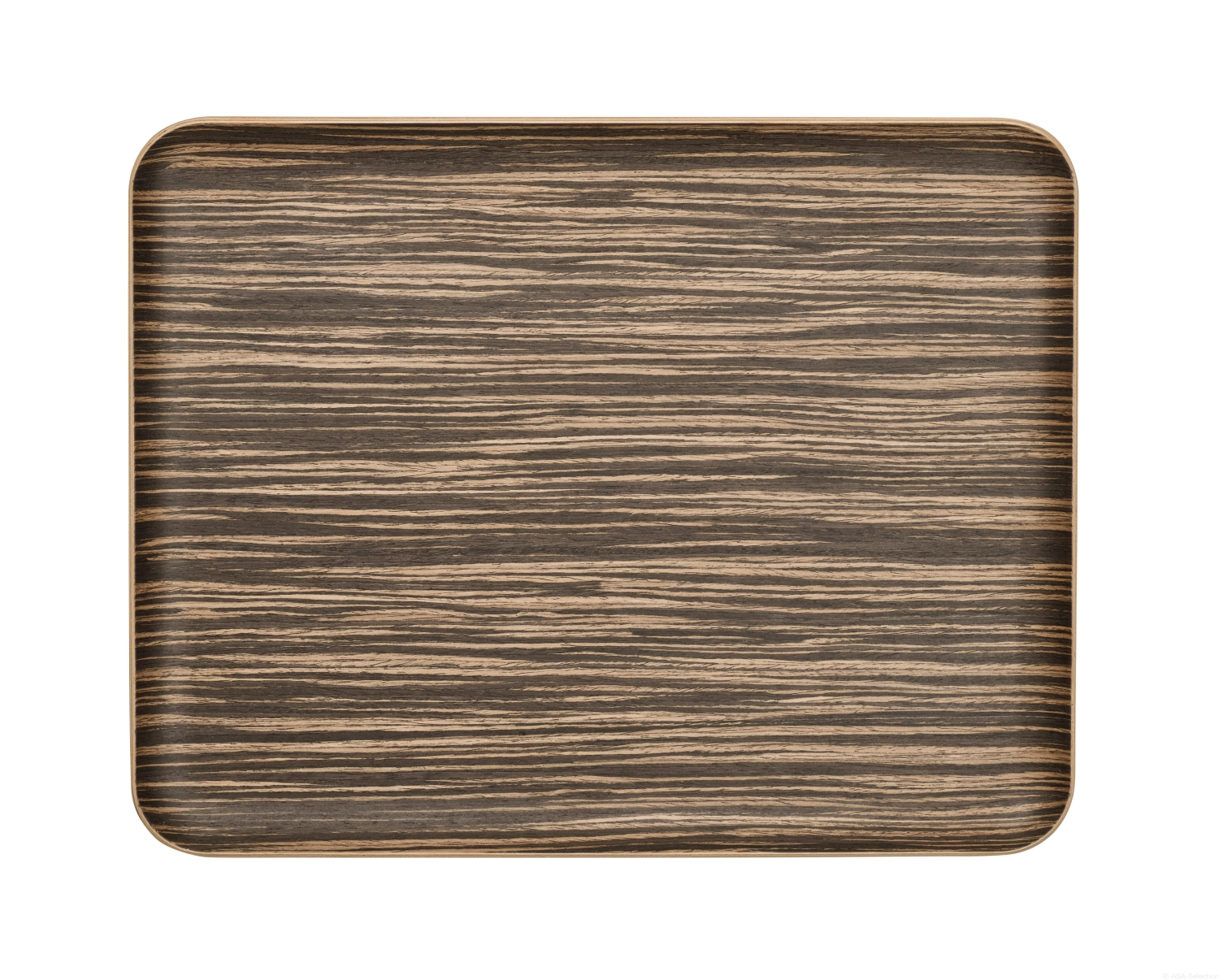 Wood plateau en bois rectangulaire, ebony