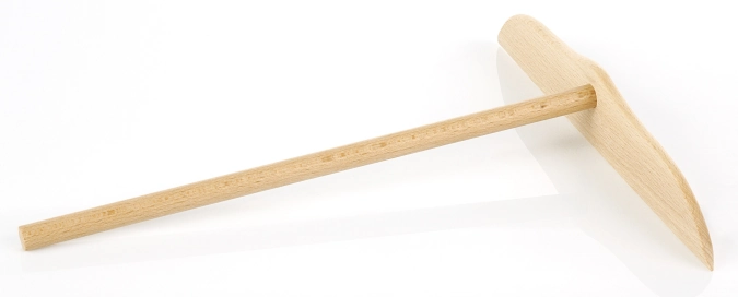 Rateau crepe hetre poli 23x18cm