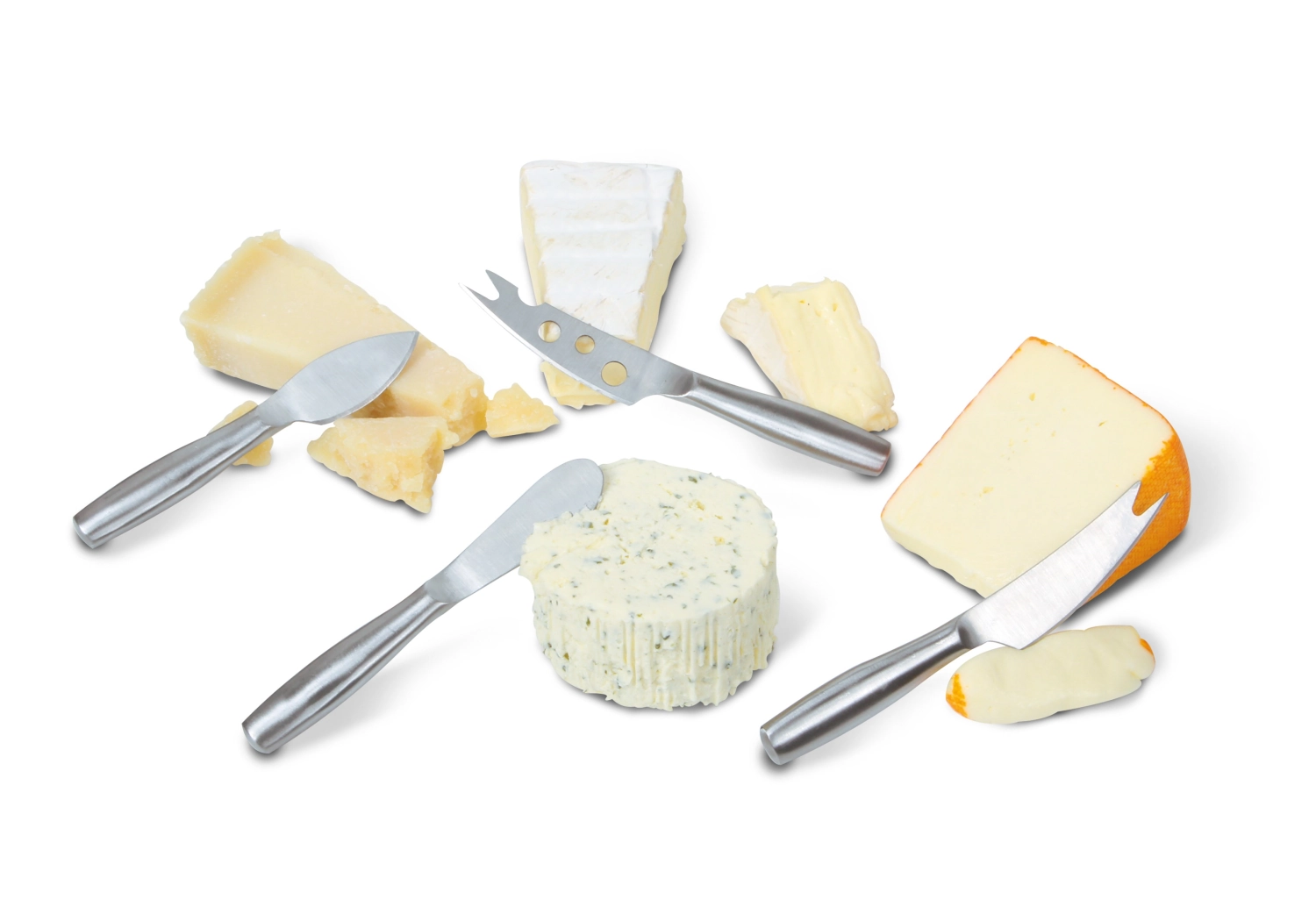 Couteaux à fromage mini copenhagen acier inox 176x146x21mm