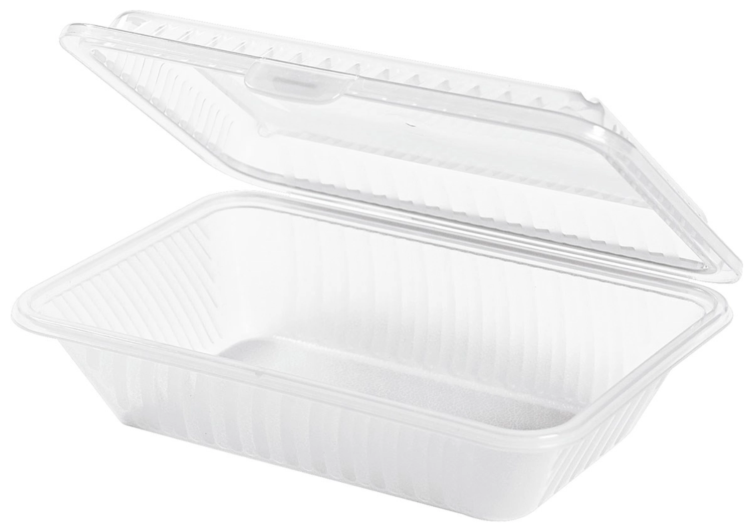 Eco-Takeouts Behälter, weiss 23,5 x 17 x 7 cm