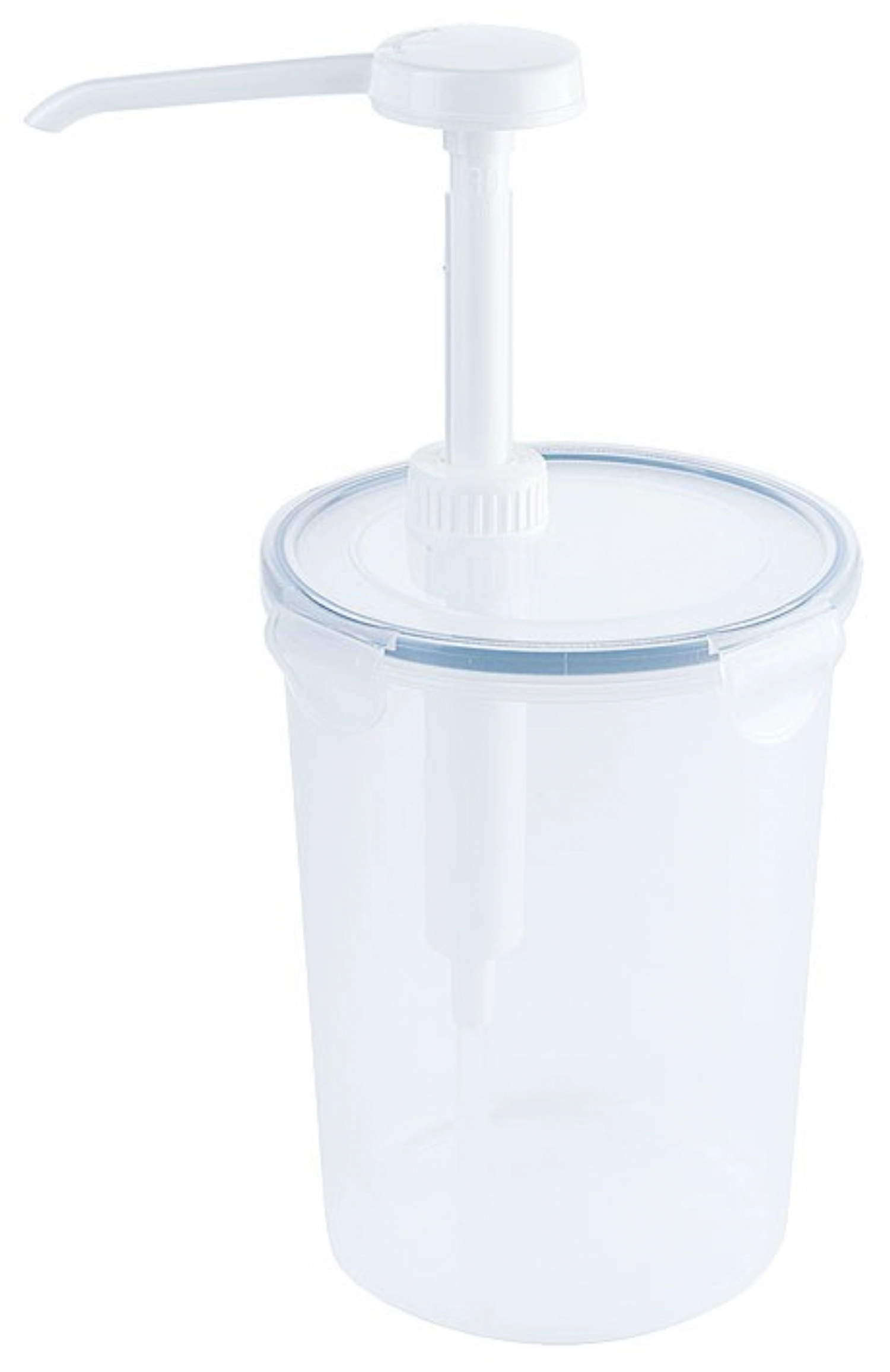 Distributeur a. pompe 30ml, rond PP, 12.5x30.5 cm - 2l