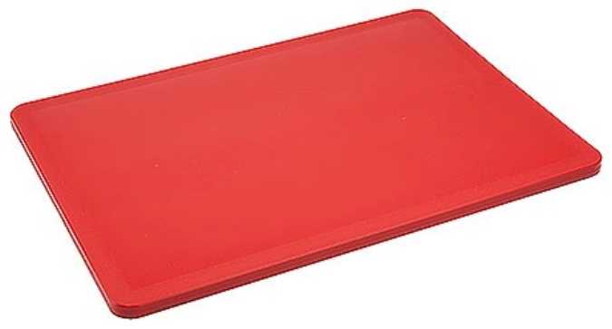 Schneidebrett o. Füsse rot, 1/2, 32.5x26.5x2cm