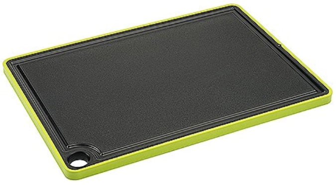Non-Slip-Schneidebrett aus PP schwarz/gelb, 26.5x18.5cm