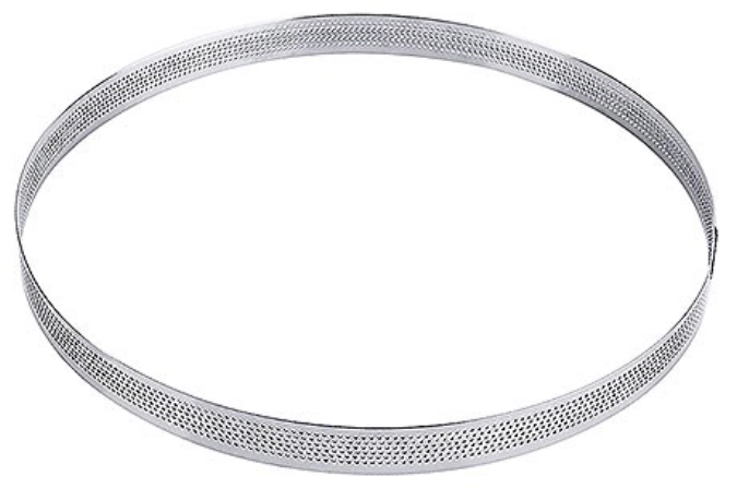 Tortenbodenring, rund, perforiert, 26x2 cm