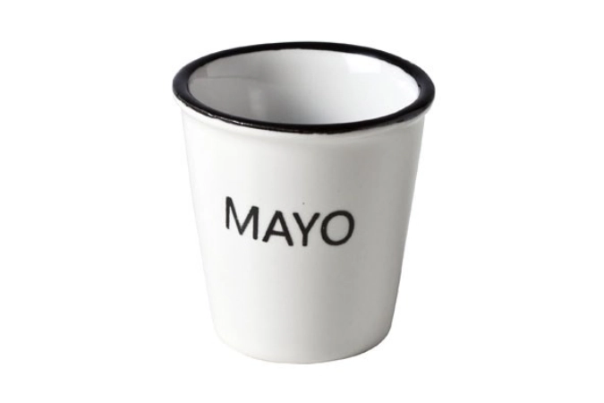 Hrc pot avec texte ´mayo´ d4.9xh4.9cm