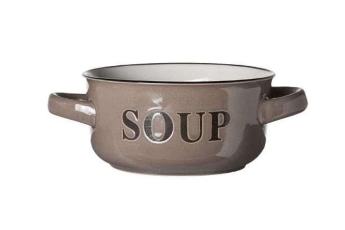 Bol a soupe grey 13.5xh6.5cm