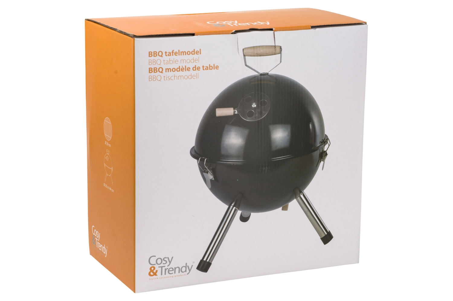 Bbq noir boule model de table d30-h42