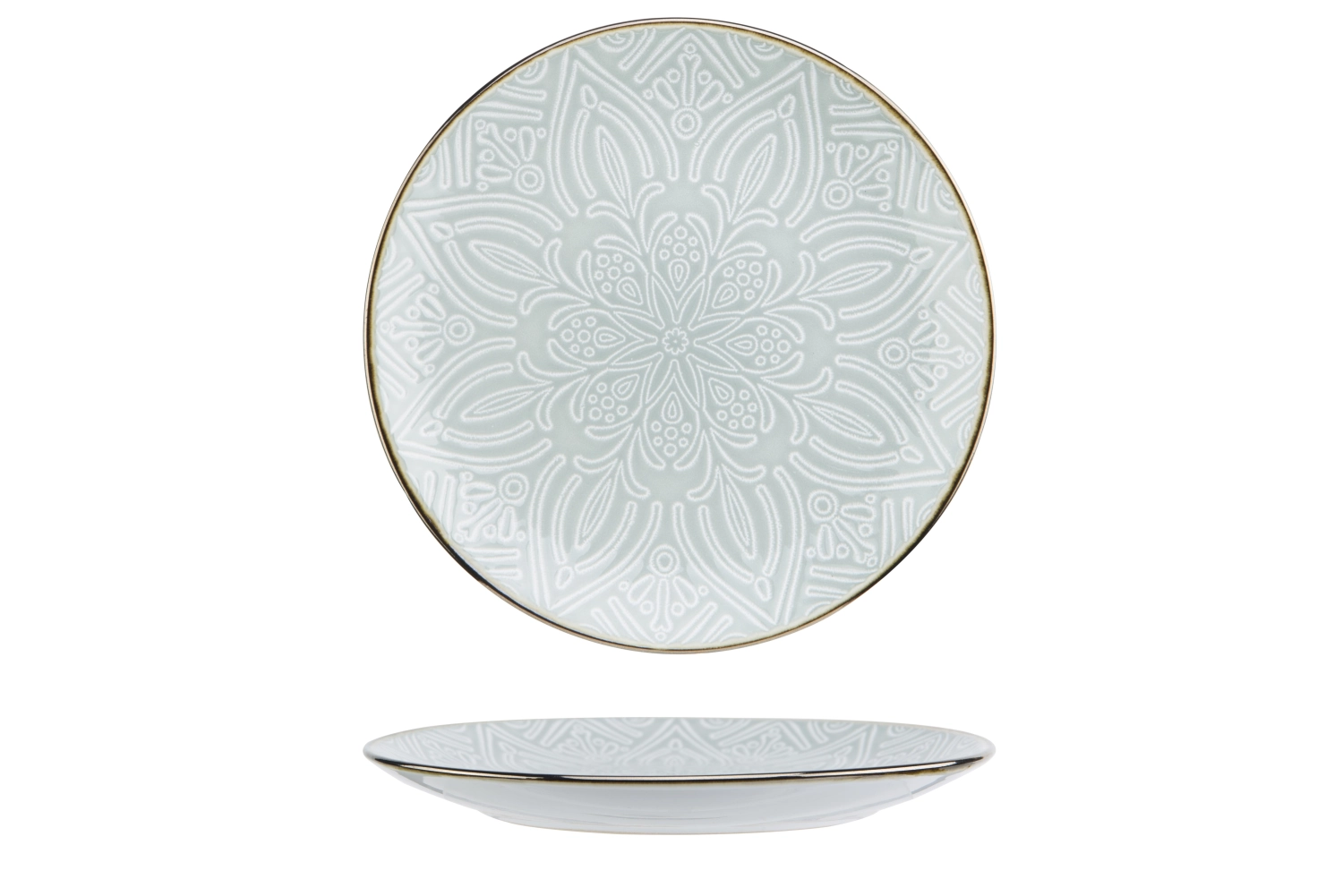Murano grün Desserteller, D20cm