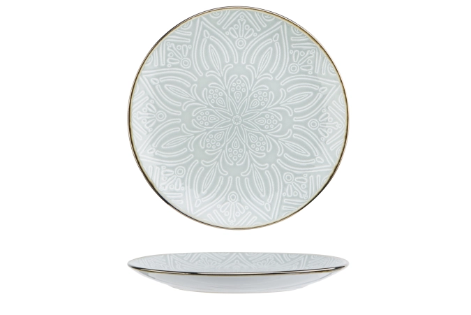 Murano green assiette dessert d20cm
