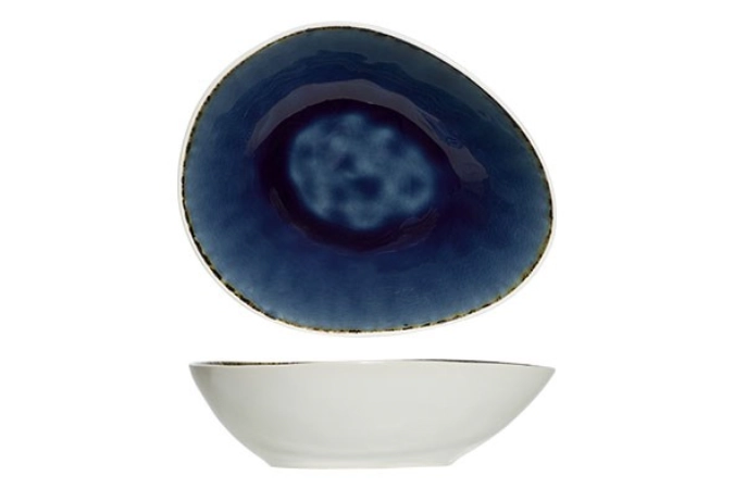 Spirit blue coupelle ovale 17x20.5xh5.5