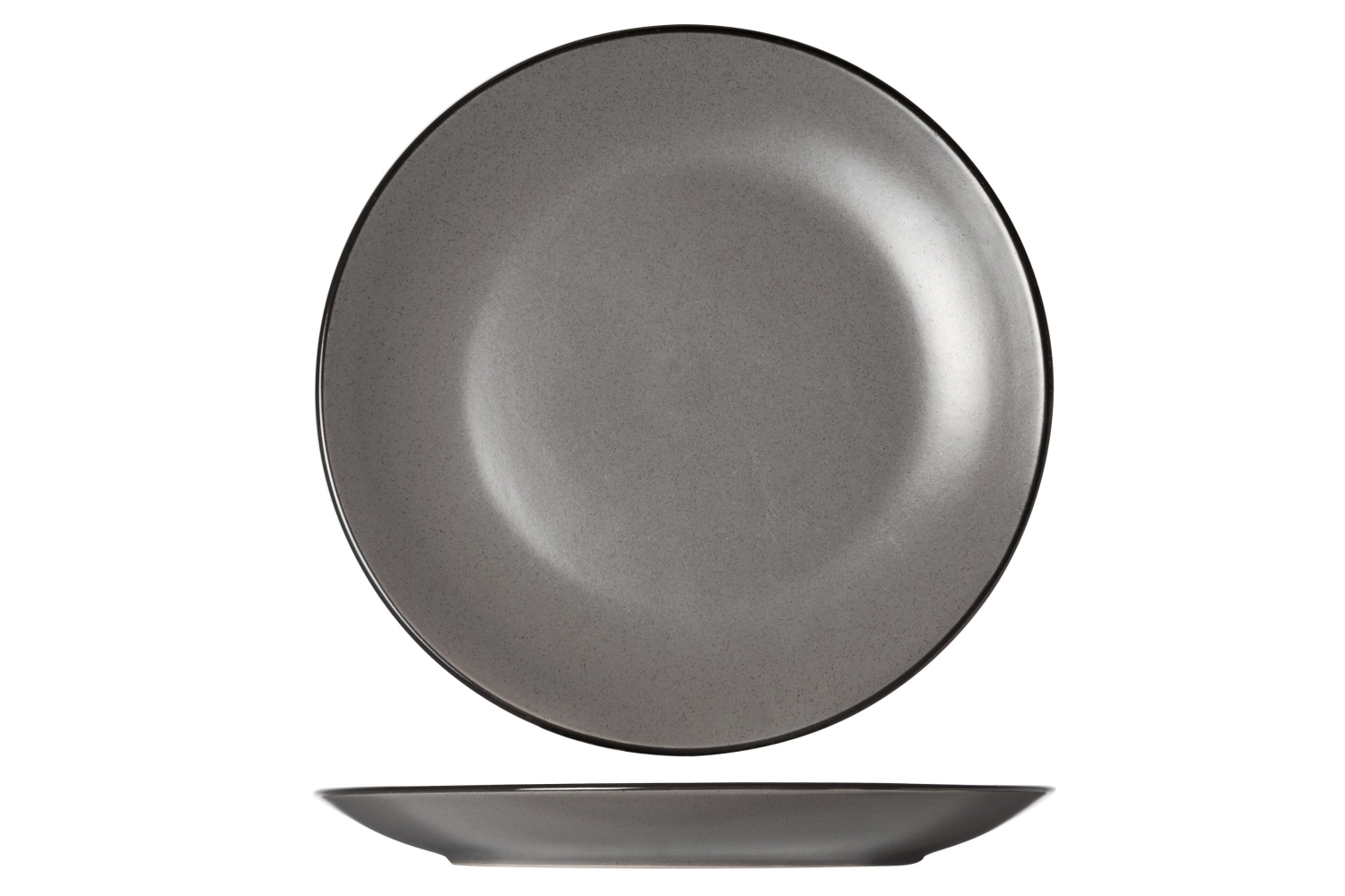Speckle grey assiette plate d27cm