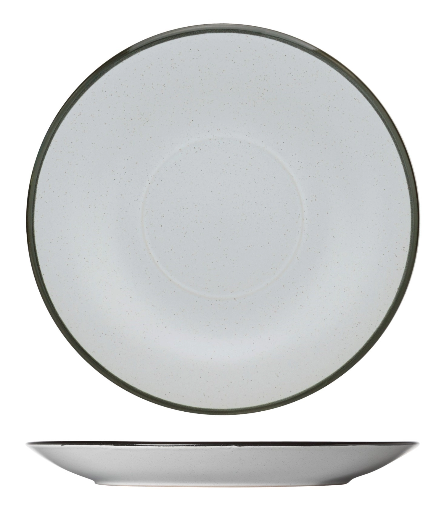 Speckle white sous-tasse d14,5cm