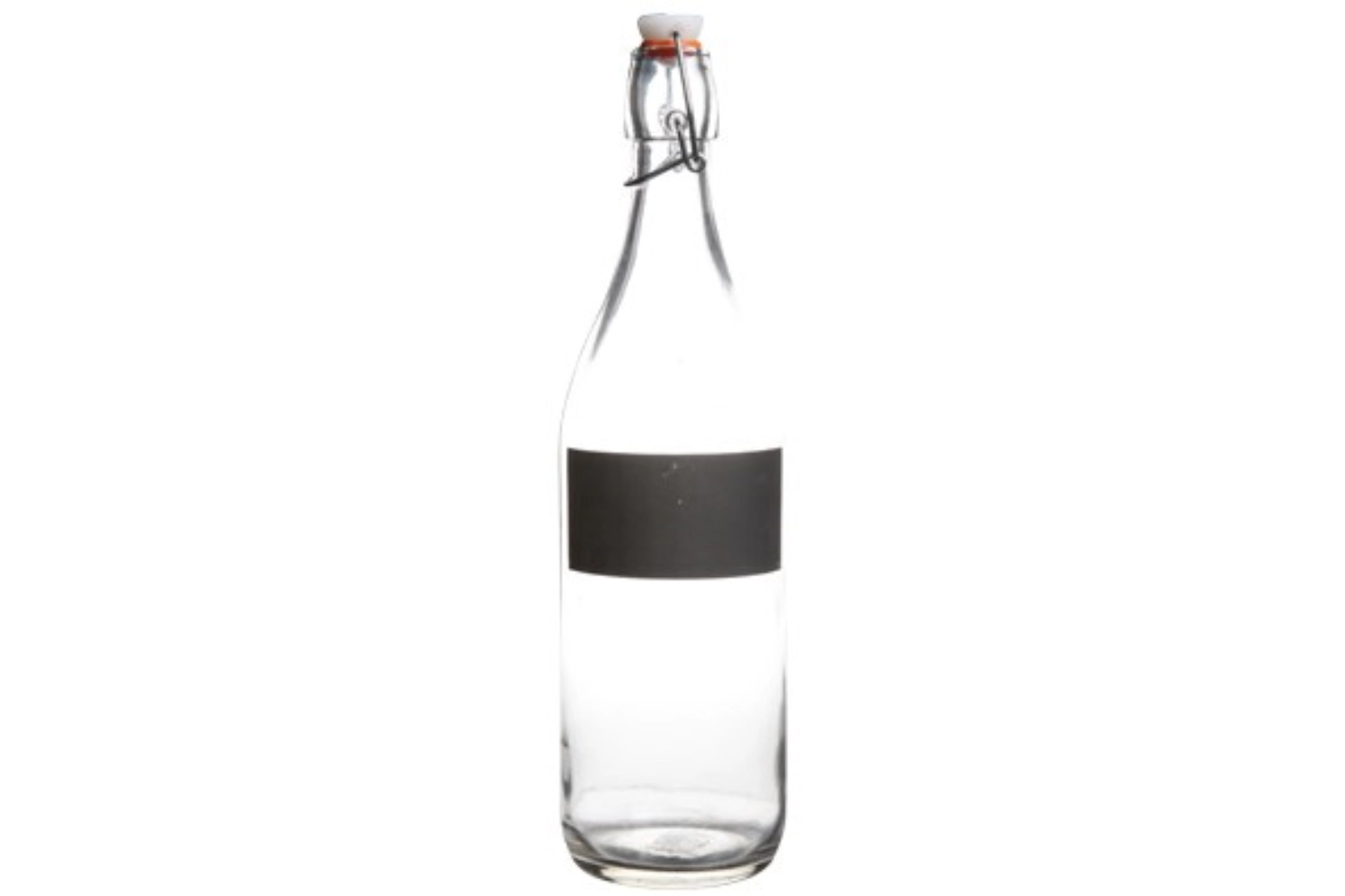 Bouteille ro a/partie craie+bouchon bl.