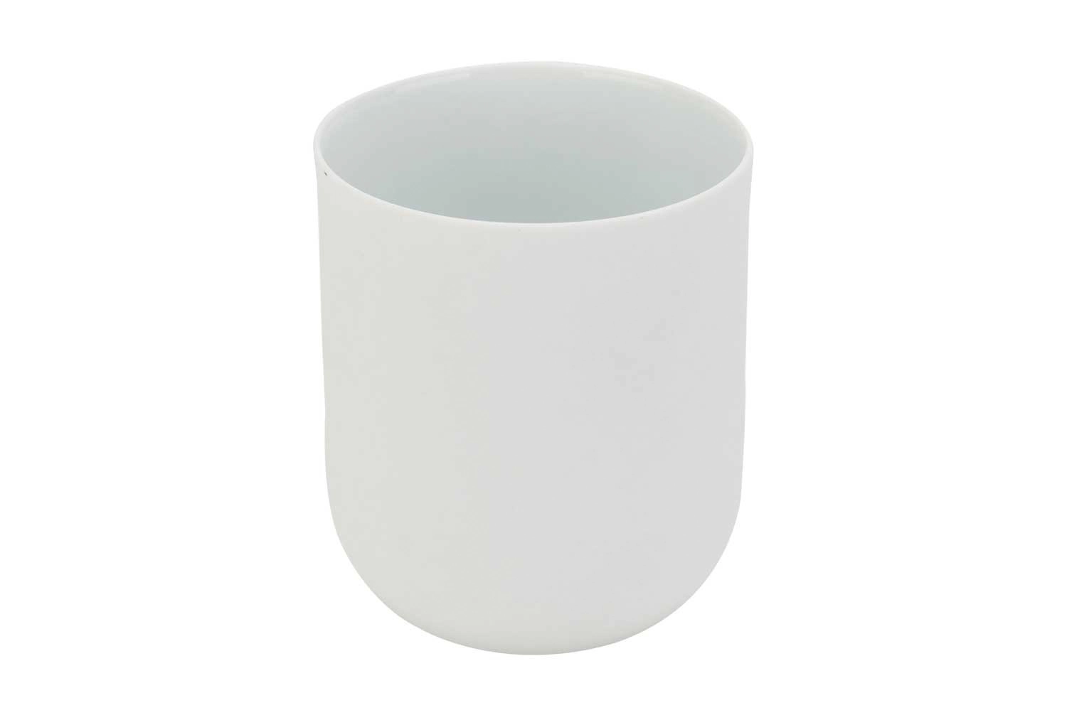 Charming white gobelet 24cl d7,8xh9,2cm