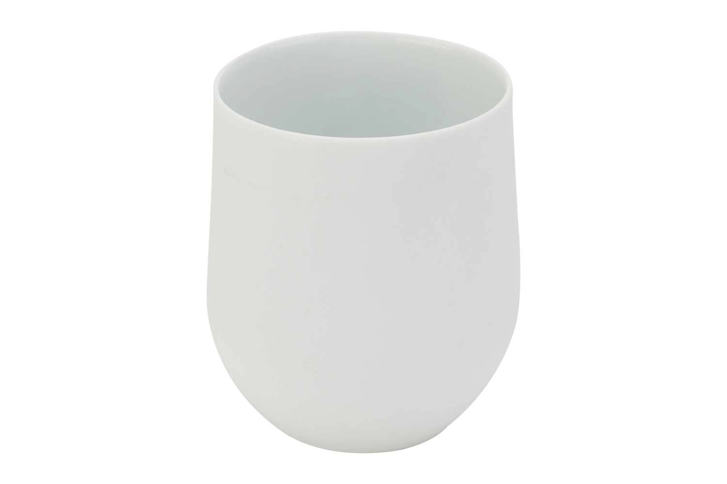 Charming white gobelet 24cl d7,3xh9,3cm