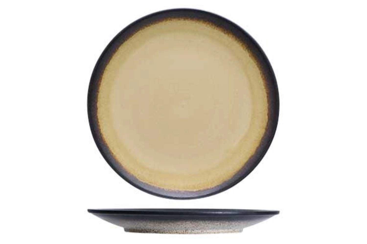 Fervido Teller flach, gelb D 26.5cm