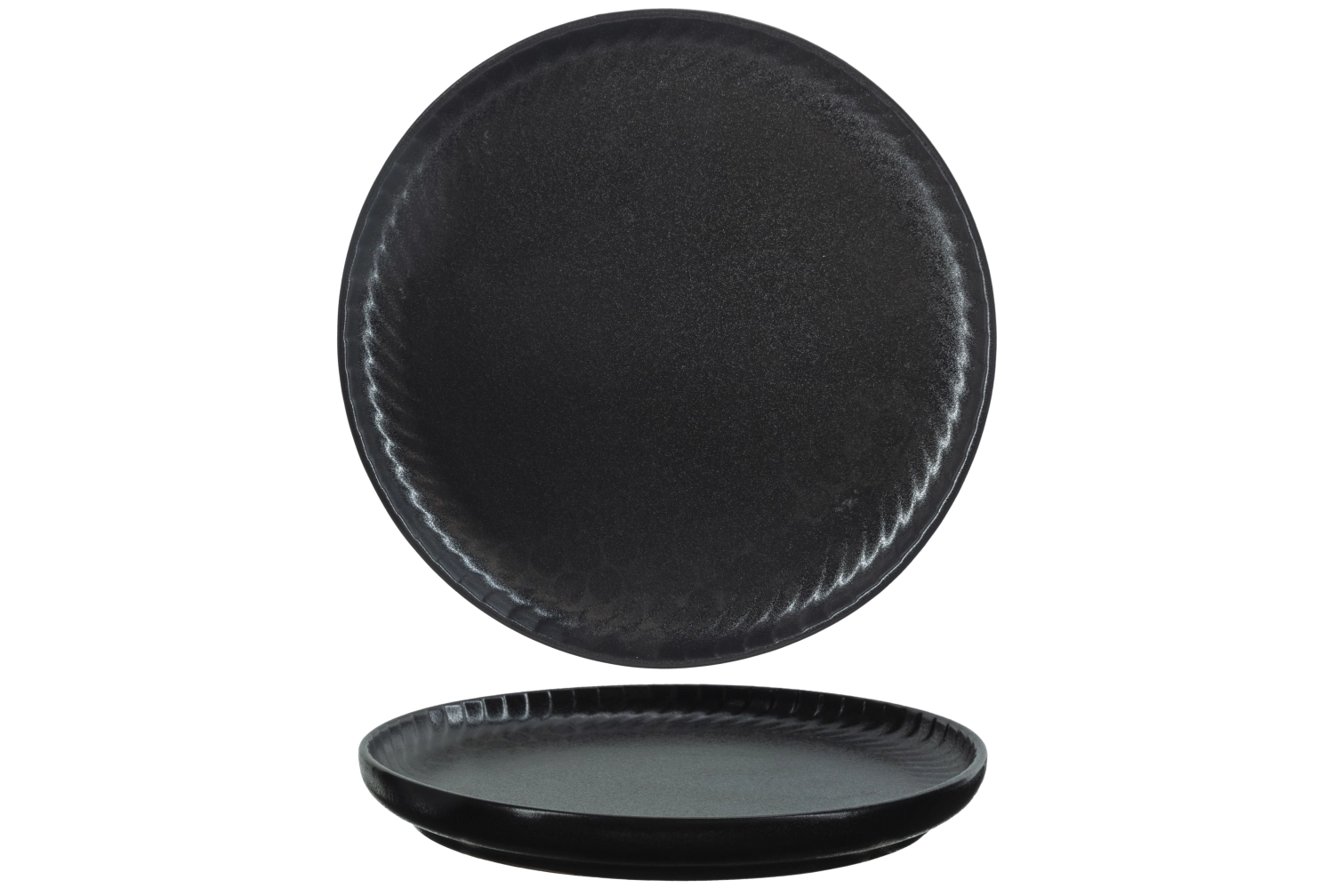 Dakota black assiette dessert d20,2cm