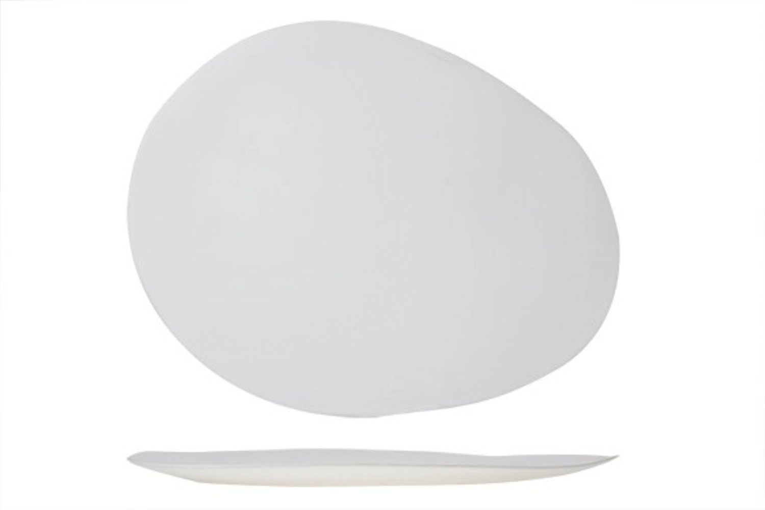 Palissandro white assiette ovale 42x33
