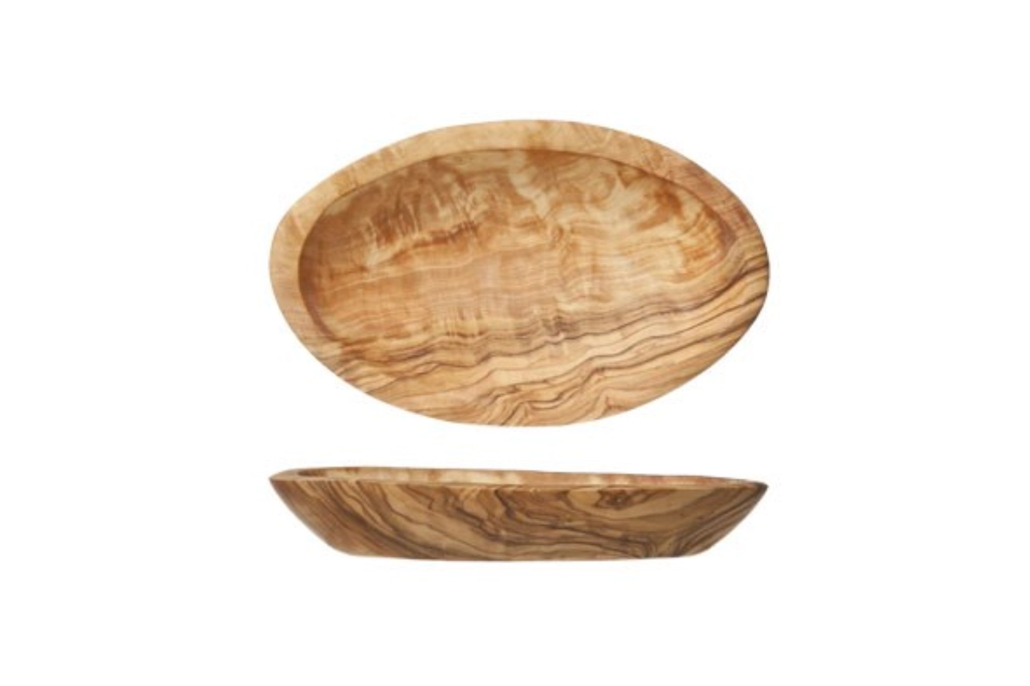 Coupelle ovale 17cm bois d´olivier