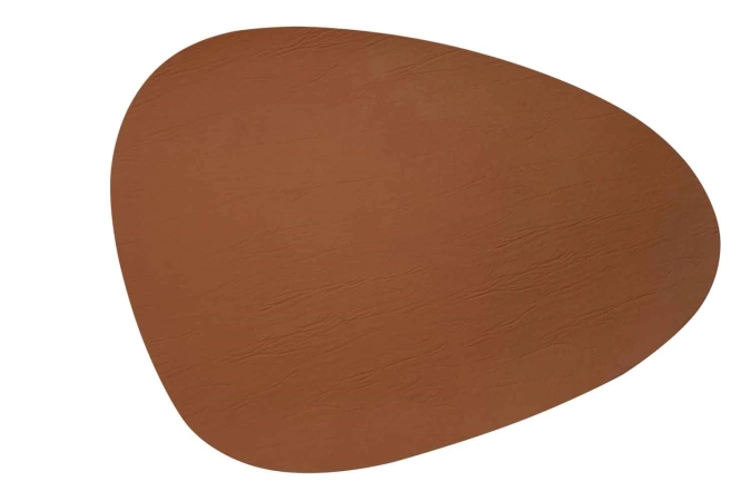 Placemat cuir cognac 30,5x39cm organique