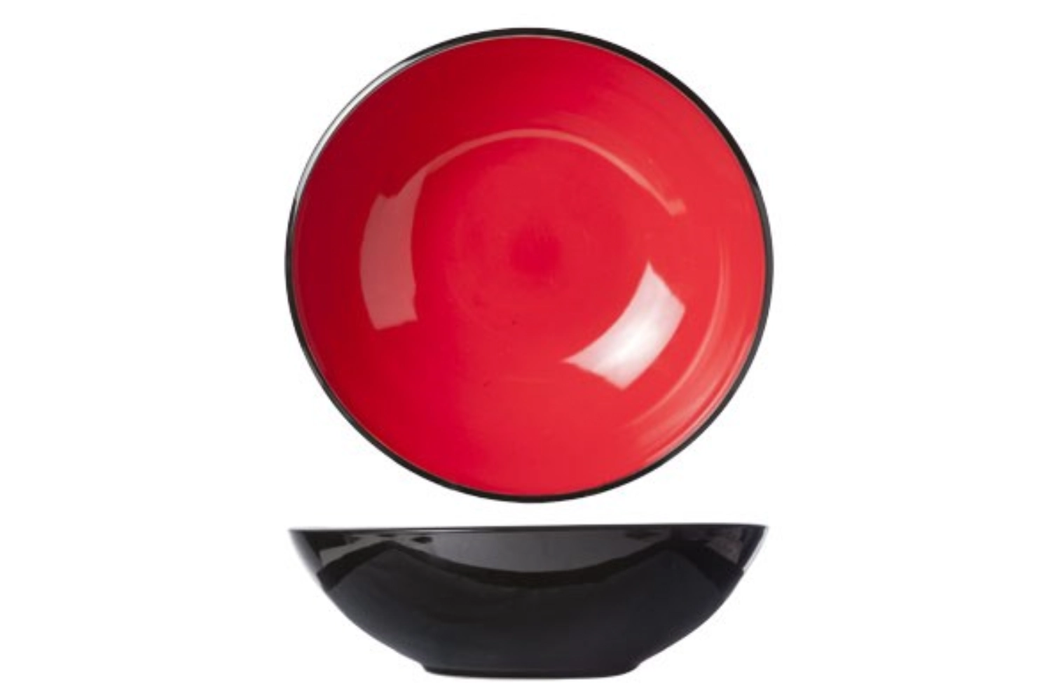 Finesse red saladier d33xh10cm