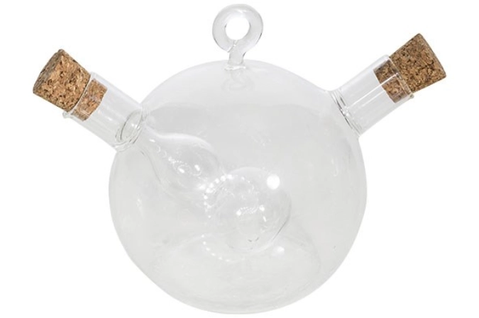 Oel- und Essigflasche Glas, 9 x 8.3cm