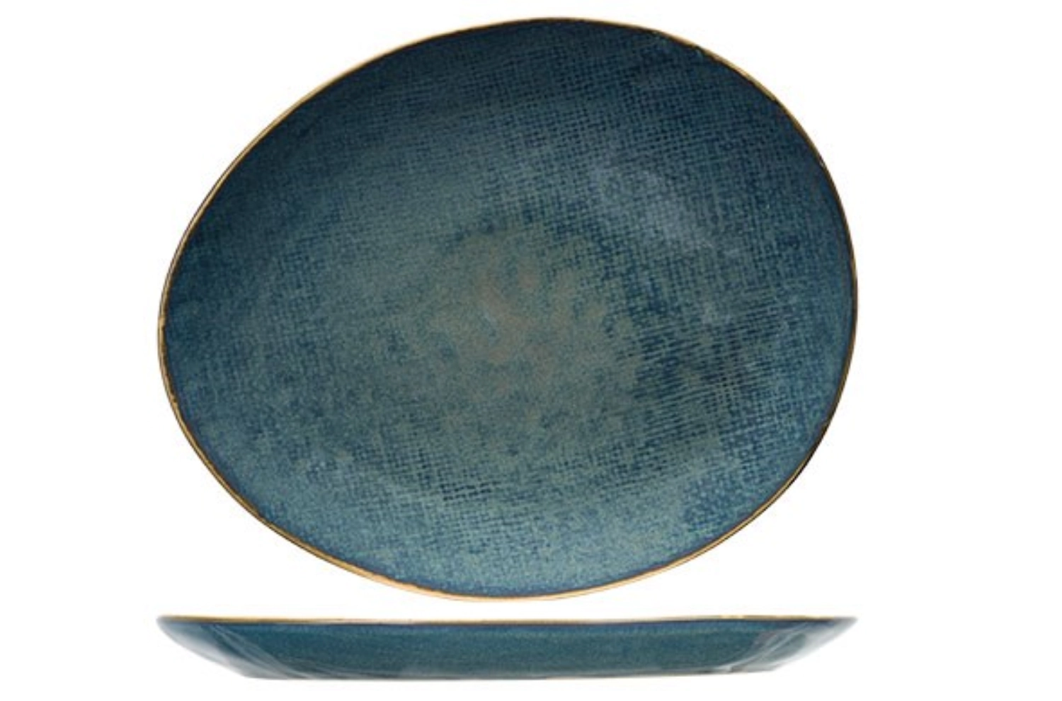 Aicha blue assiette dessert 19,5x16,5cm