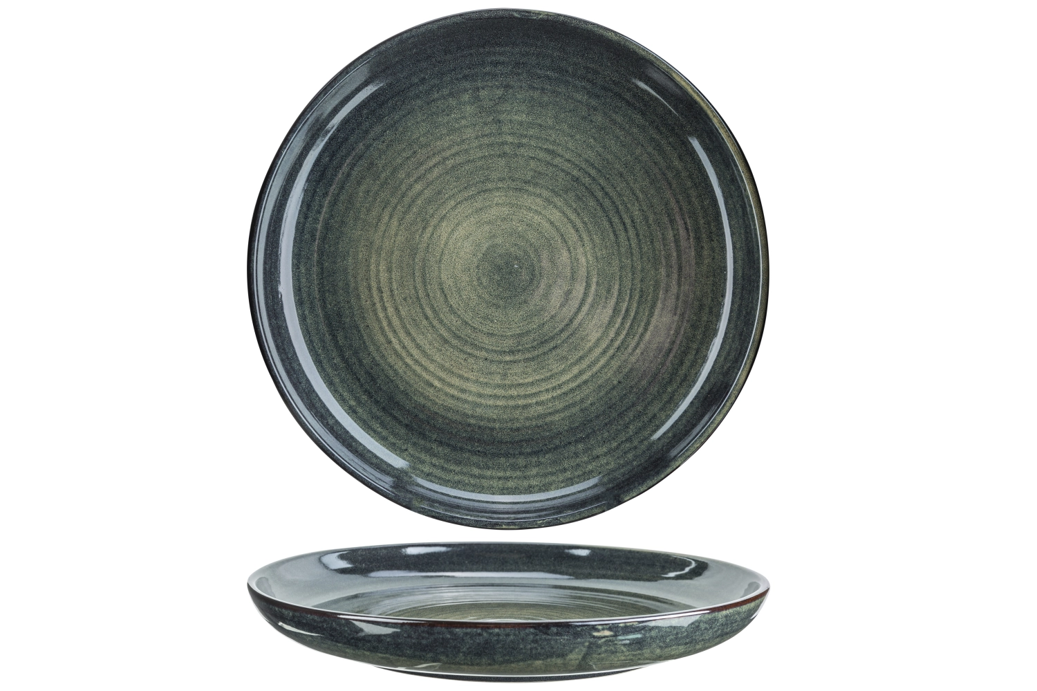 Mendoza green-blue assiette plate d28cm