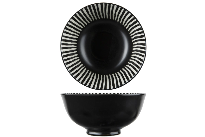 Okapi black bol d15,5xh7cm