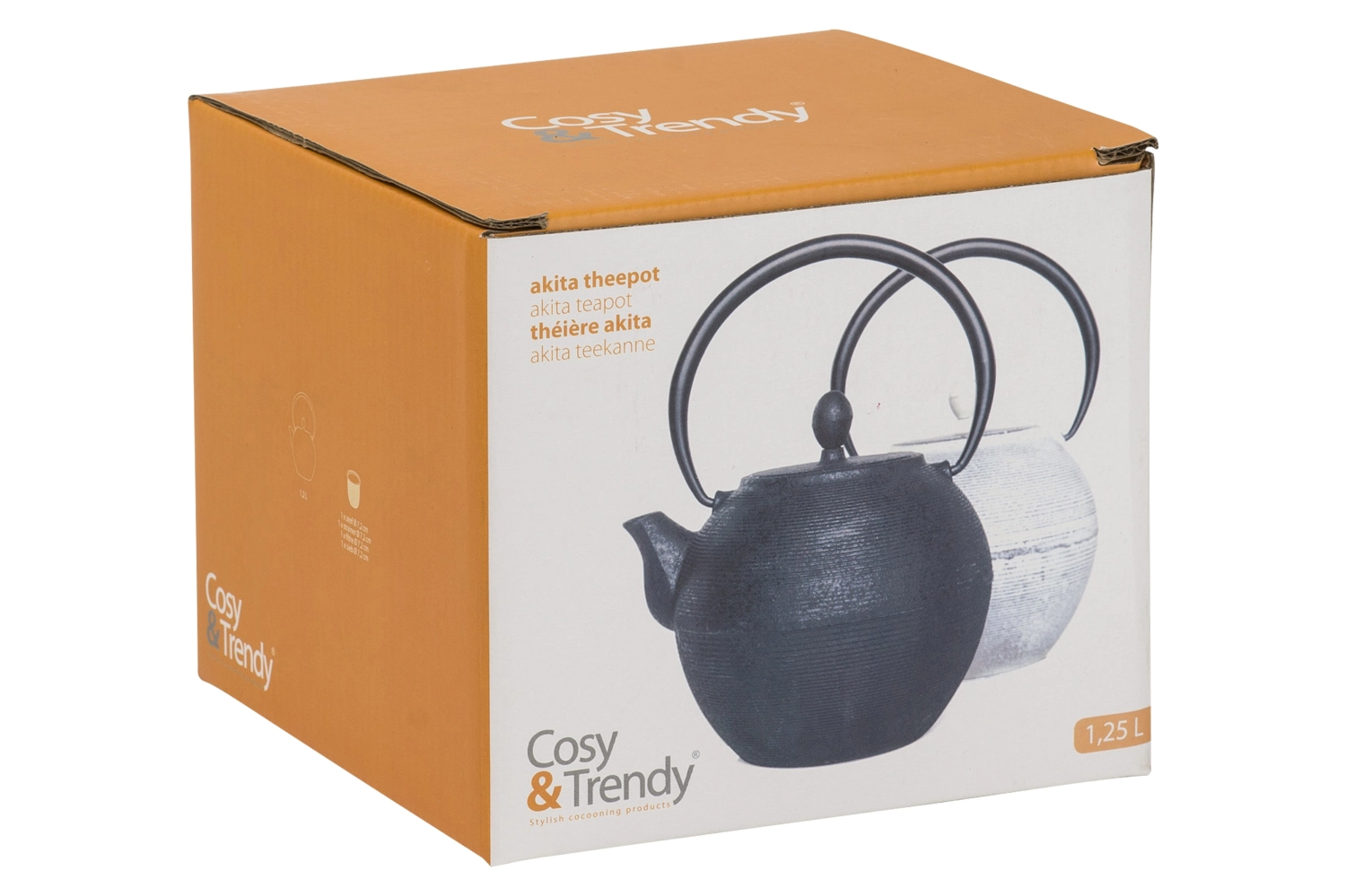 Theiere fonte 1,25l akita black