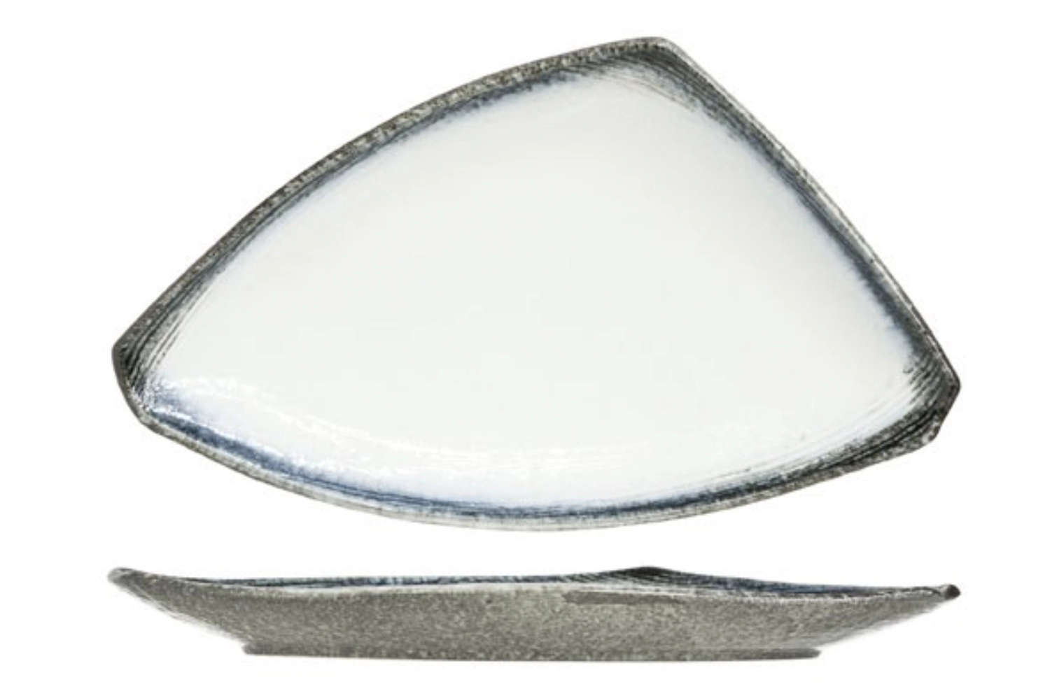 Sea pearl assiette triangle 40x23xh3cm