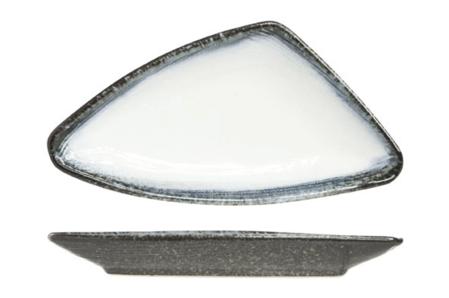 Sea pearl assiette triangle 20x10xh2cm