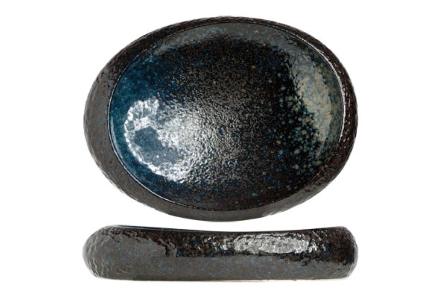 Black yoru coupelle ovale 32x24xh6cm